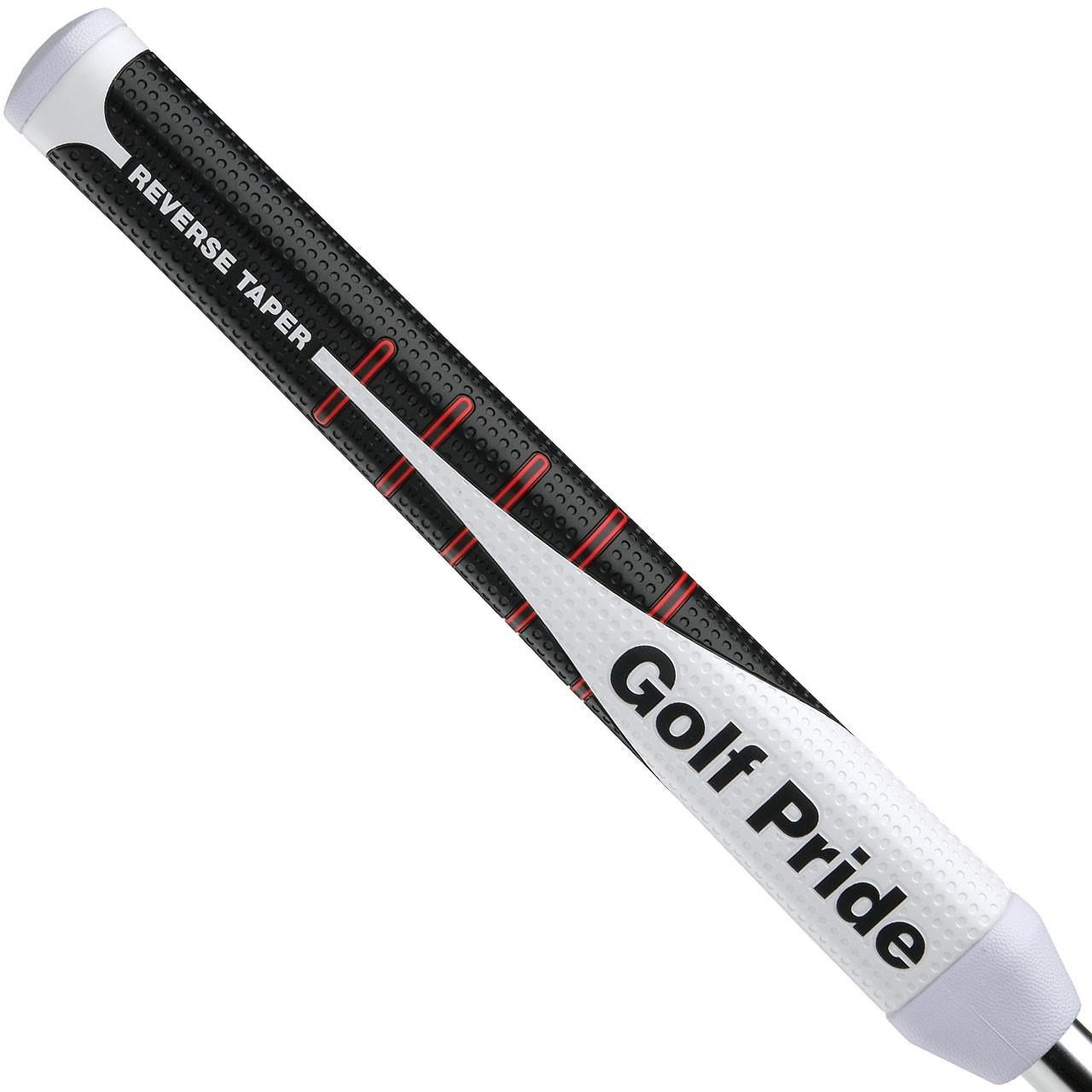 Golf Pride Reverse Taper putter grip, Round Medium, röd kåpa
