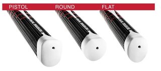 Golf Pride Reverse Taper putter grip, Round Medium, röd kåpa