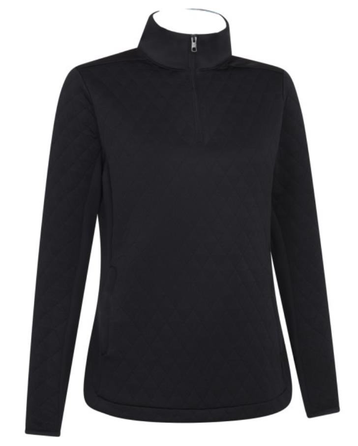 Callaway Quilted Fleece 1/4Zip damtröja, caviar