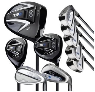 U.S. Kids Golf TS5-57 (145cm) 10-Club junior golfset, grafit + ställväska, marinblå/vit