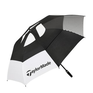 TaylorMade 64" Tour Double Canopy golfparaply, svart/vit