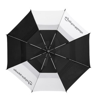 TaylorMade 64" Tour Double Canopy golfparaply, svart/vit