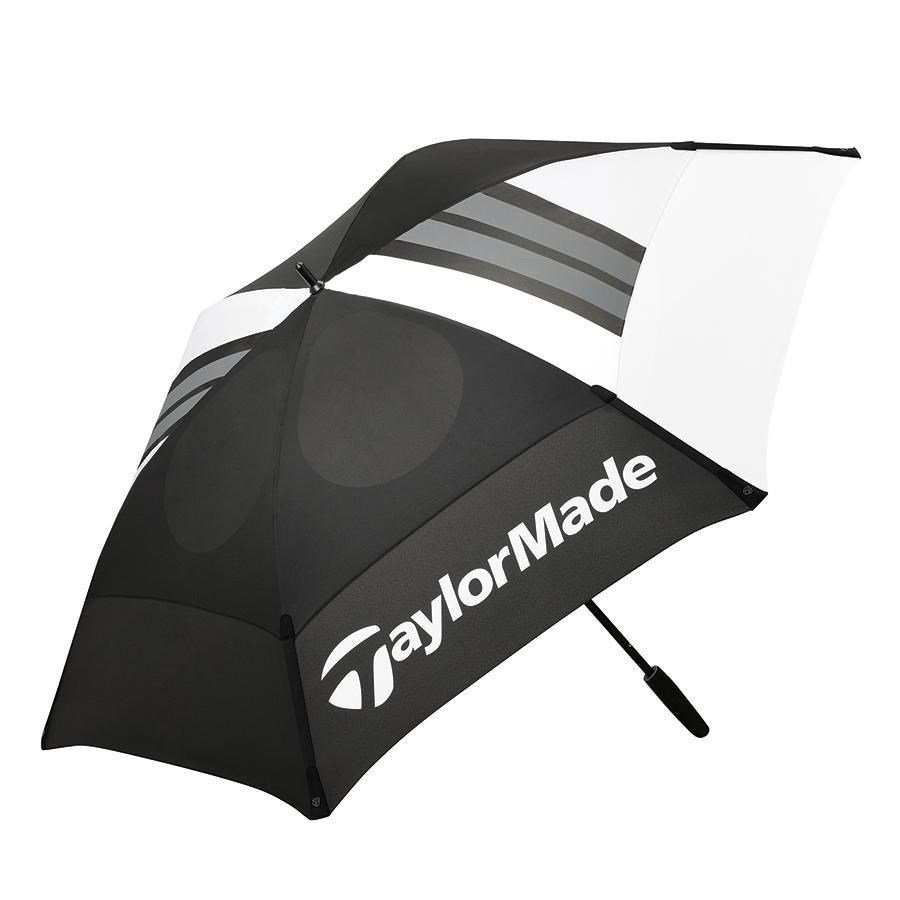 TaylorMade 68" Tour Double Canopy golfparaply, svart/vit