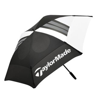 TaylorMade 68" Tour Double Canopy golfparaply, svart/vit