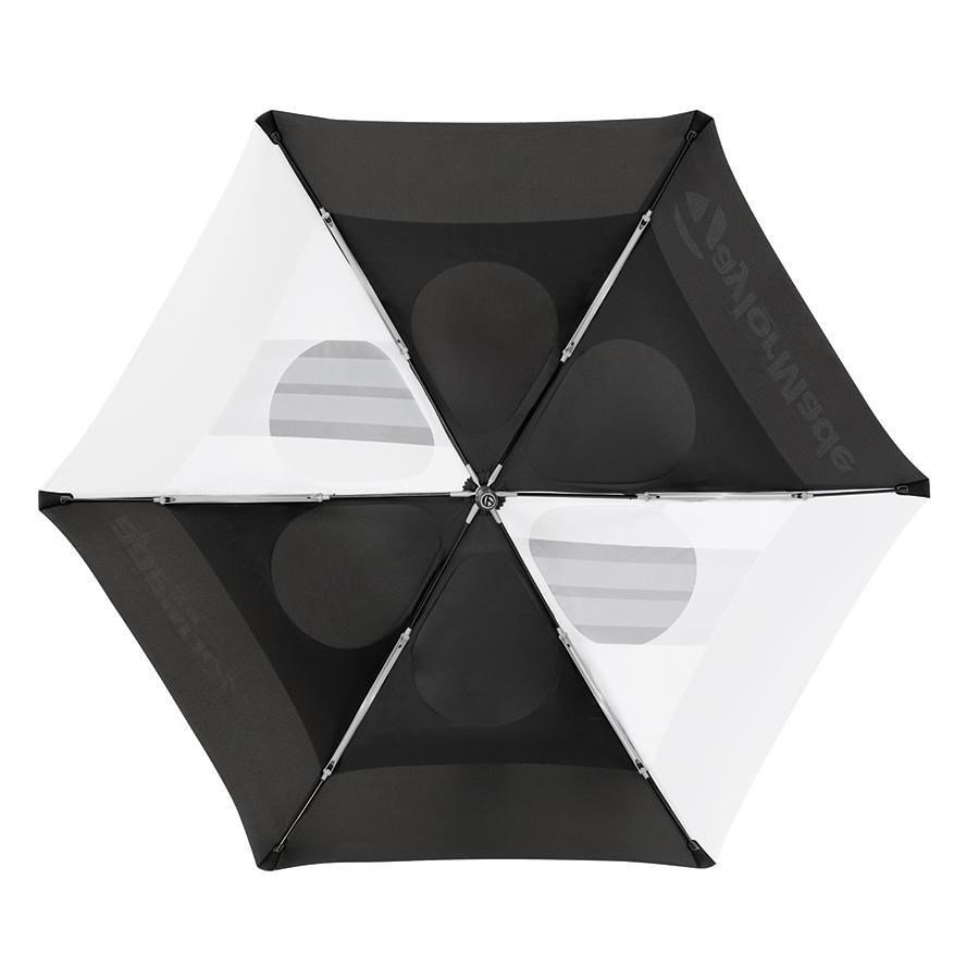 TaylorMade 68" Tour Double Canopy golfparaply, svart/vit