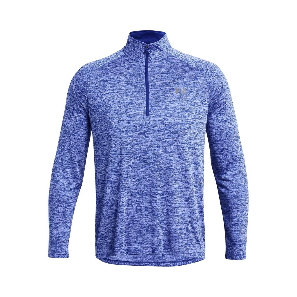 Under Armour Tech 2.0 1/2 Zip herr långärmad tröja, royal white