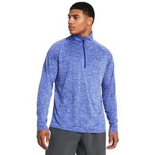 Under Armour Tech 2.0 1/2 Zip herr långärmad tröja, royal white