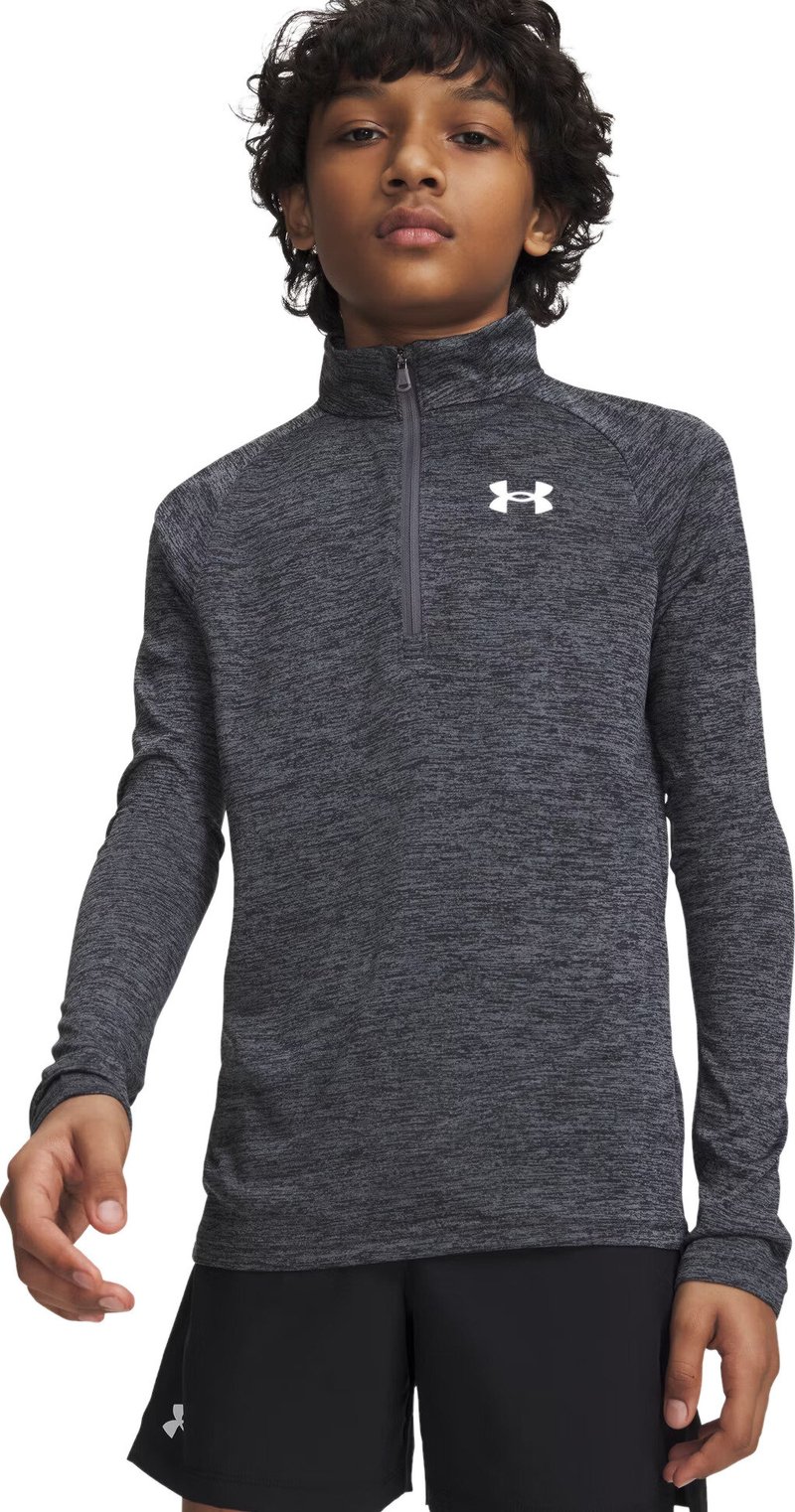 Under Armour Tech 2.0 1/2 Zip junior sweatshirt, grå