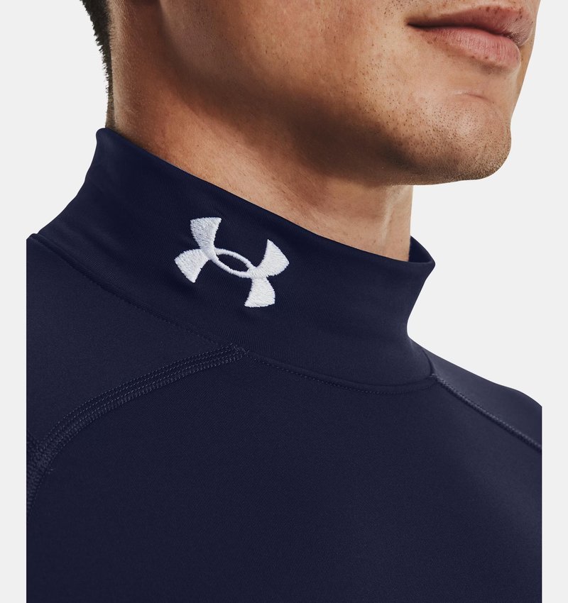 Under Armour ColdGear® Compression Mock herr top, blå