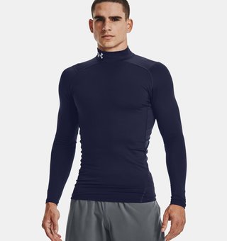 Under Armour ColdGear® Compression Mock herr top, blå