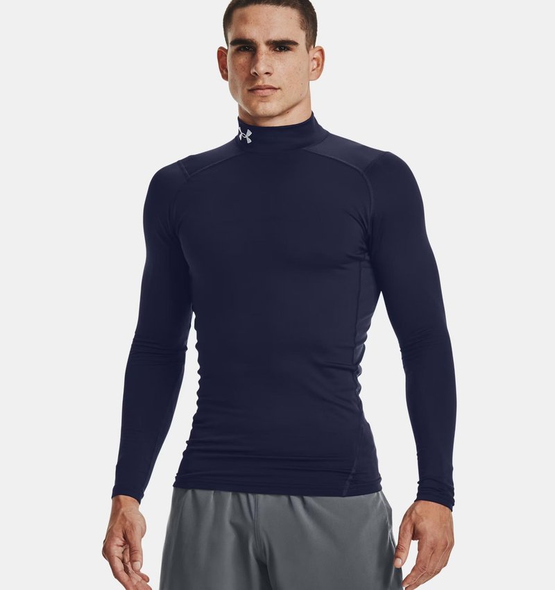 Under Armour ColdGear® Compression Mock herr top, blå