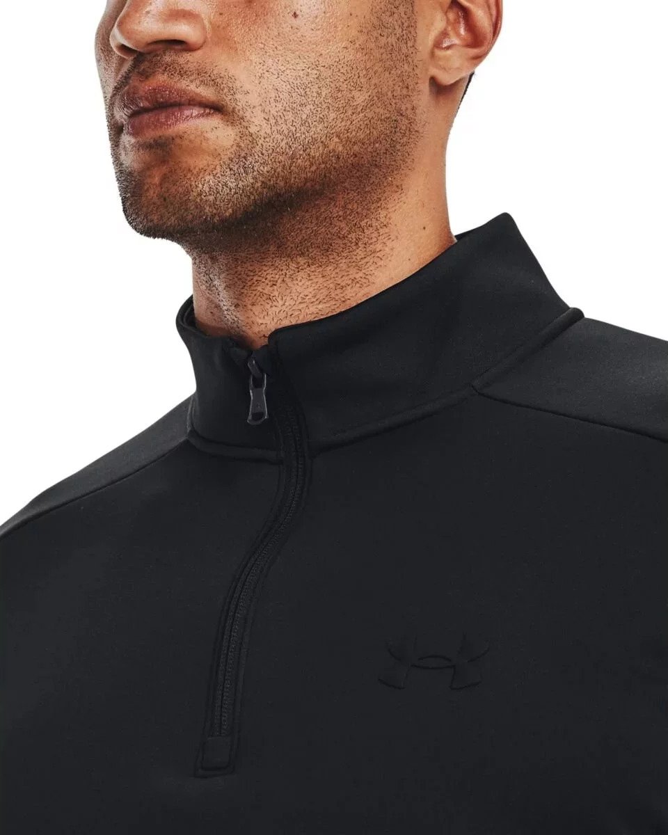 Under Armour Fleece 1/4 Zip herr sweatshirt, svart