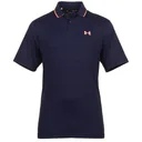 Under Armour Iso-Chill herr polo, midnight navy/flare orange