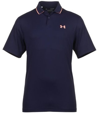 Under Armour Iso-Chill herr polo, midnight navy/flare orange