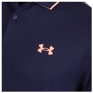 Under Armour Iso-Chill herr polo, midnight navy/flare orange