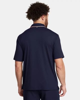 Under Armour Iso-Chill herr polo, midnight navy/flare orange