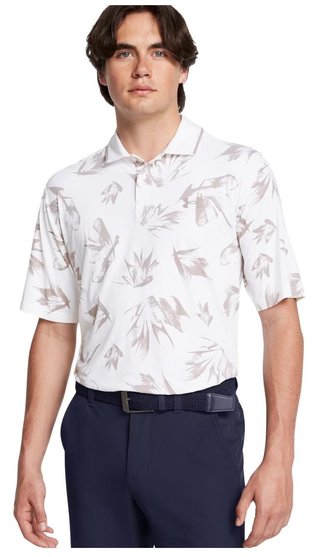 Under Armour Iso-Chill Edge herr polo, white/tetra gray