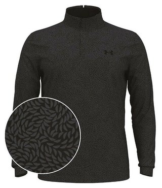 Under Armour Playoff Printed 1/4 Zip herr sweatshirt, black/castlerock