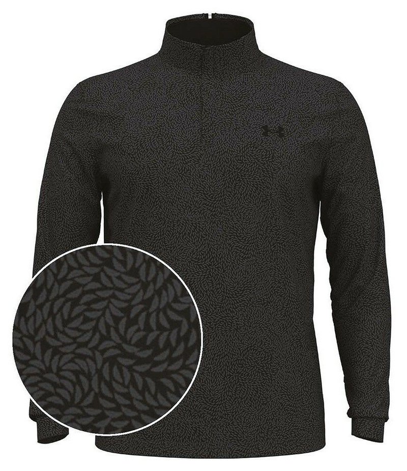 Under Armour Playoff Printed 1/4 Zip herr sweatshirt, black/castlerock