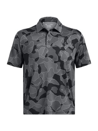 Under Armour Playoff 3.0 Printed herr polo, svart