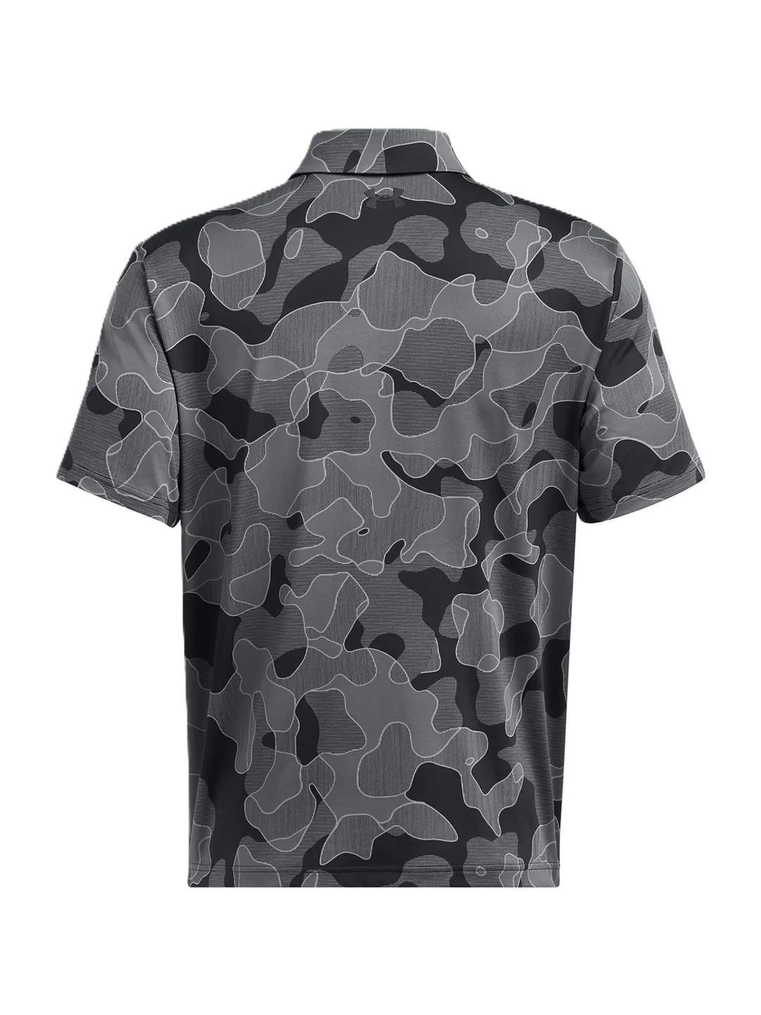 Under Armour Playoff 3.0 Printed herr polo, svart