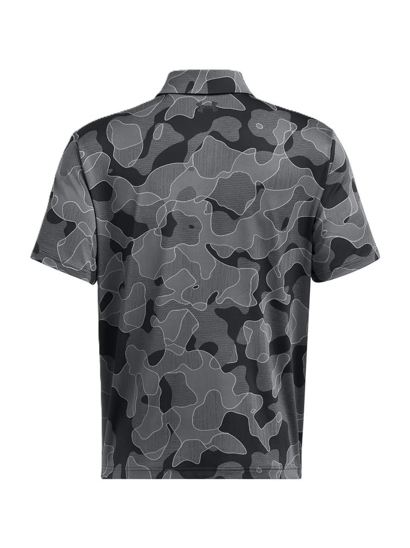 Under Armour Playoff 3.0 Printed herr polo, svart