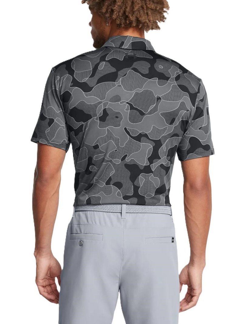 Under Armour Playoff 3.0 Printed herr polo, svart
