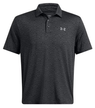 Under Armour Playoff 3.0 Printed herr polo, anthracite/black/castlerock