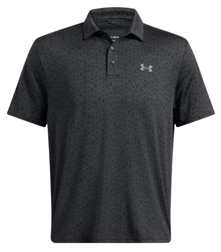 Under Armour Playoff 3.0 Printed herr polo, anthracite/black/castlerock