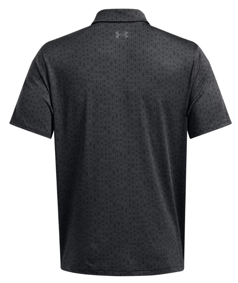 Under Armour Playoff 3.0 Printed herr polo, anthracite/black/castlerock