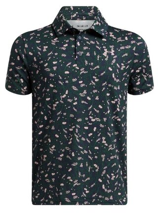 Under Armour Playoff Printed junior polotröja, midnight navy/forest green