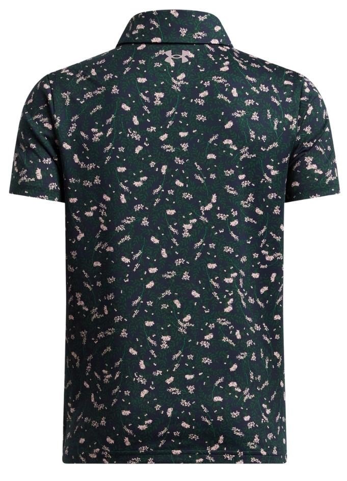 Under Armour Playoff Printed junior polotröja, midnight navy/forest green