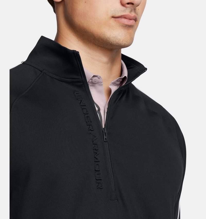 Under Armour Storm Midlayer 1/2 Zip herr sweatshirt, svart/vit