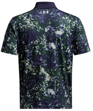 Under Armour T2G Printed herr polo, retro green/midnight navy