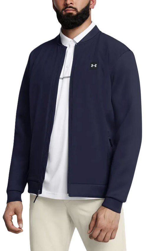 Under Armour Drive Pro Storm herr hybridjacka, midnight navy/metallic silver