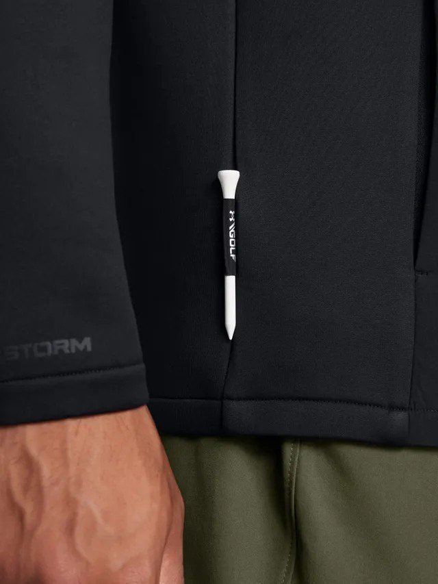 Under Armour Drive Pro Storm Hybrid 1/2-Zip herr sweatshirt, svart