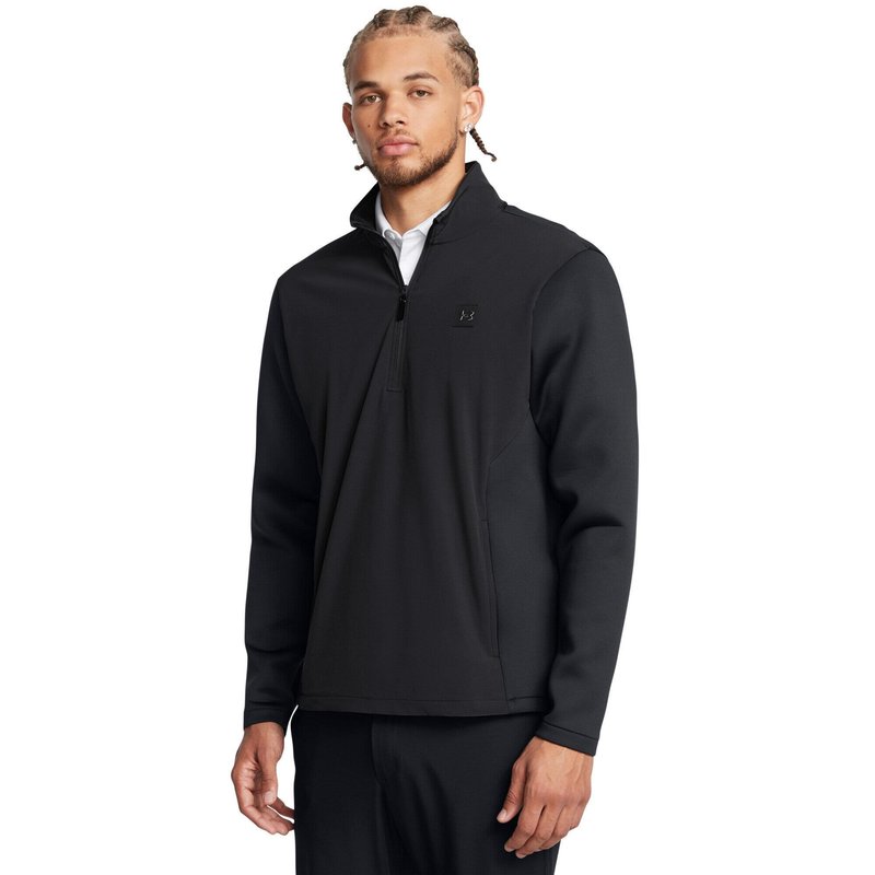 Under Armour Drive Pro Storm Hybrid 1/2-Zip herr sweatshirt, antracit/svart/metallisk silver