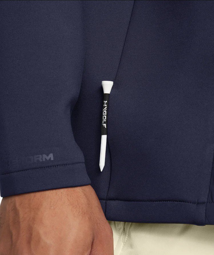Under Armour Drive Pro Storm Hybrid 1/2-Zip herr sweatshirt, midnight navy
