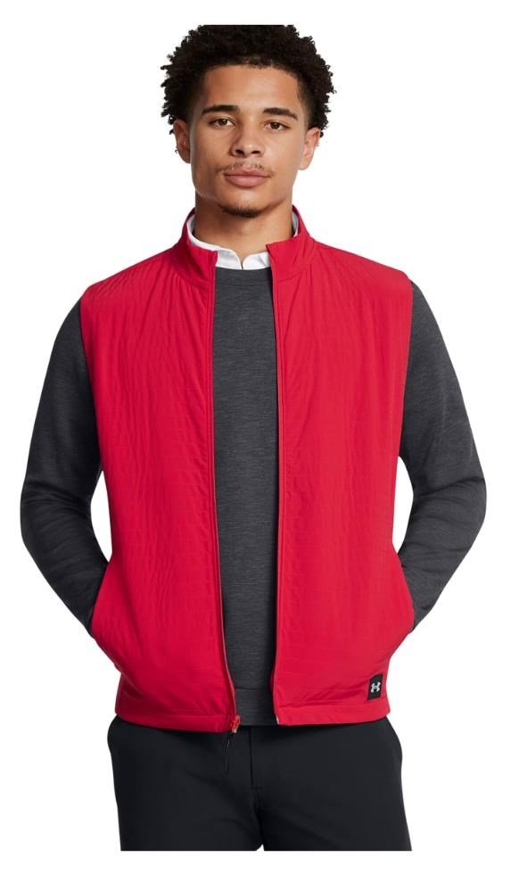 Under Armour Drive Pro Storm herrvästjacka, röd