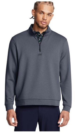 Under Armour Drive herr pullover, downpour gray/gravel/black