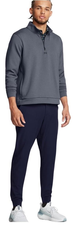 Under Armour Drive herr pullover, downpour gray/gravel/black