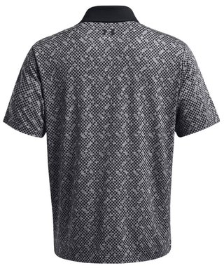 Under Armour Playoff 3.0 Check Jacquard herr polo, svart/vit