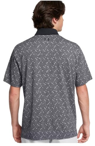 Under Armour Playoff 3.0 Check Jacquard herr polo, svart/vit
