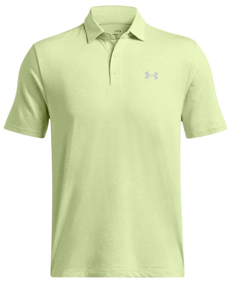 Under Armour Playoff 3.0 Check Jaquard herr polo, retro green/white/forest green