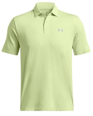 Under Armour Playoff 3.0 Check Jaquard herr polo, retro green/white/forest green