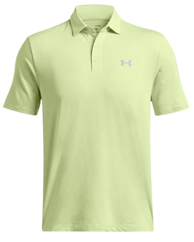 Under Armour Playoff 3.0 Check Jaquard herr polo, retro green/white/forest green