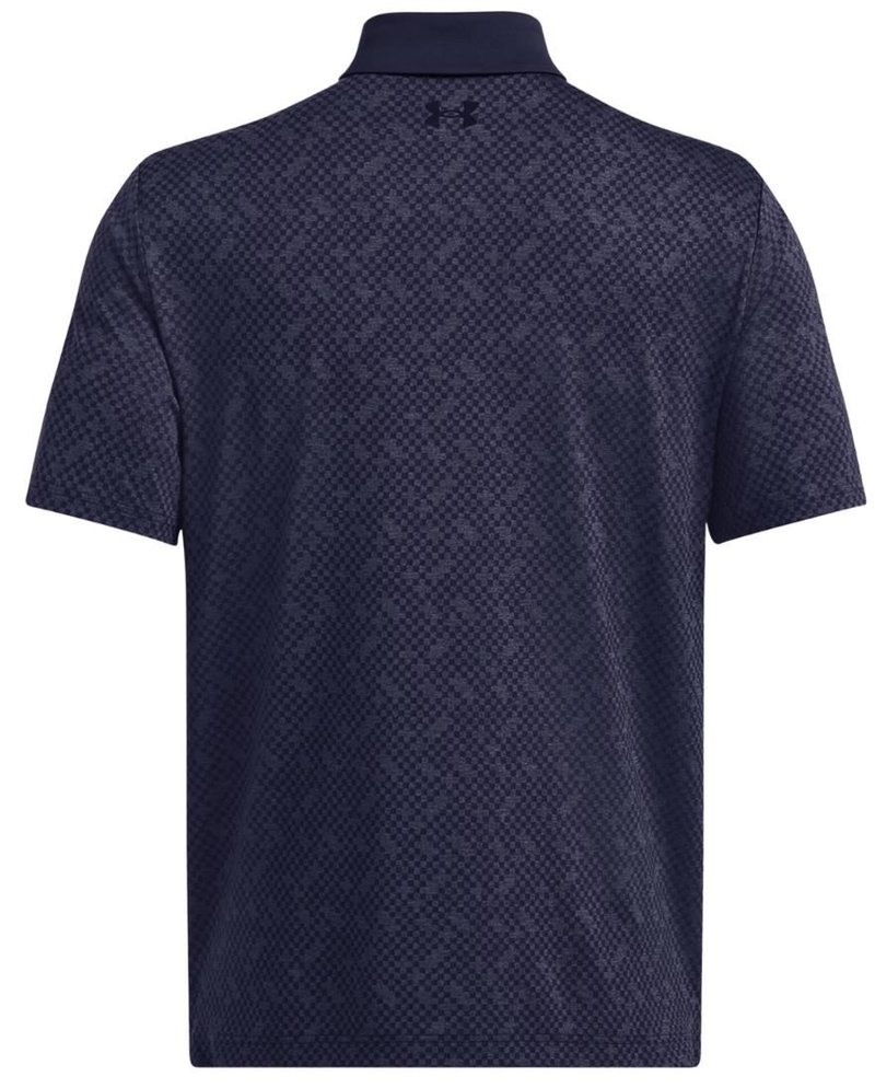 Under Armour Playoff 3.0 Check Jacquard herr polo, midnight navy