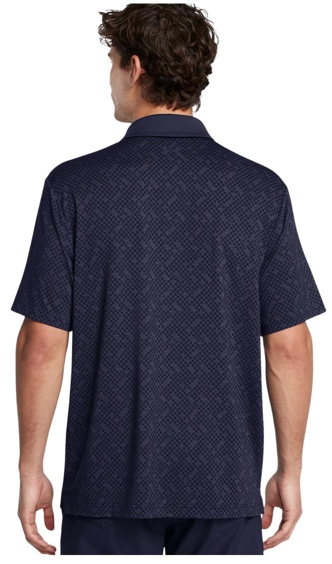 Under Armour Playoff 3.0 Check Jacquard herr polo, midnight navy