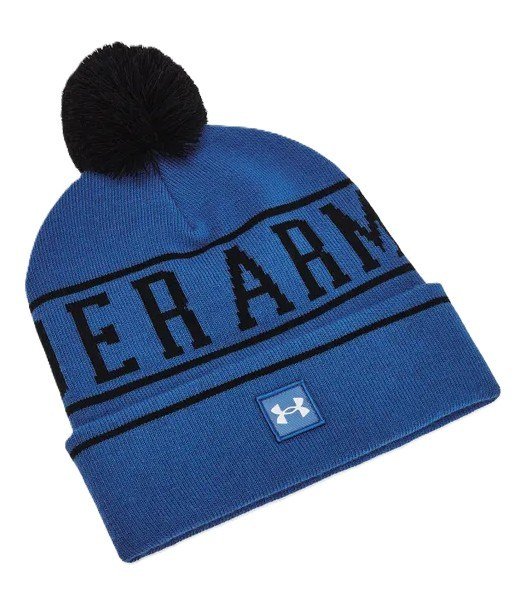 Under Armour Halftime Pom Beanie unisex vintermössa, blå
