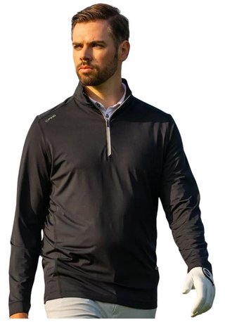 PING Latham Half Zip herr midlayer, svart